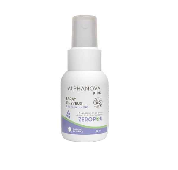 Alphanova Kids Bio Zeropou Spray – natuurlijke hoofdluisbestrijding zonder pesticiden