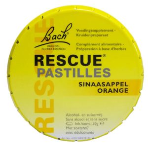 Bach Rescue Pastilles sinaasappel en zwarte bes in meeneemblikje