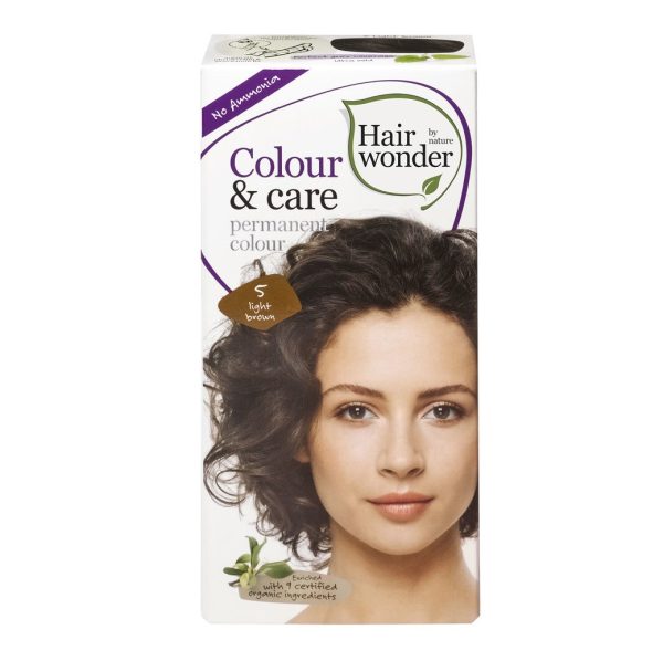 Hairwonder Colour & Care Light Brown 5 verpakking