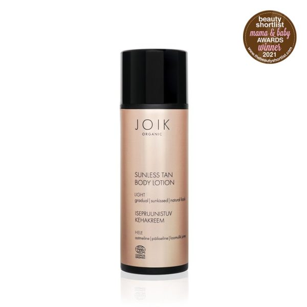 JOIK Organic Sunless Tan Body Lotion Light – Zelfbruinende lotion in stijlvolle verpakking