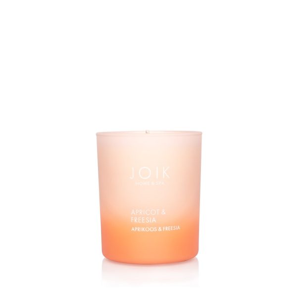 JOIK Vegan Soywax scented candle Apricot & Fresia