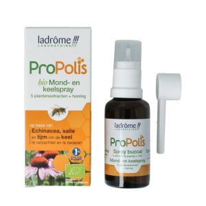 Ladrôme Propolis mond- en keelspray verpakking
