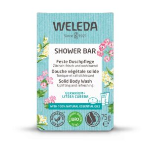 Weleda Shower Bar Geranium + Litsea Cubeba