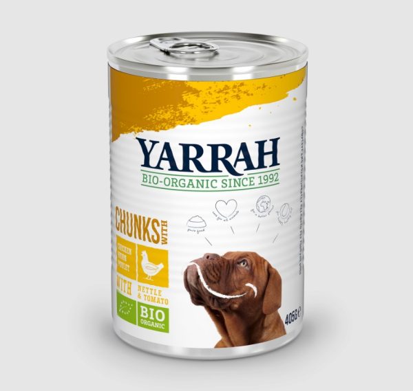 Yarrah Biologisch Hondenvoer Chunks met Kip