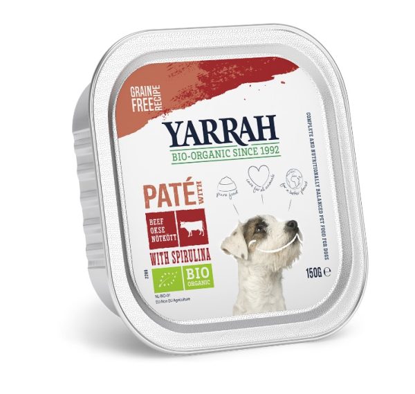 Yarrah Biologisch Hondenvoer Pate met Rund en Kip