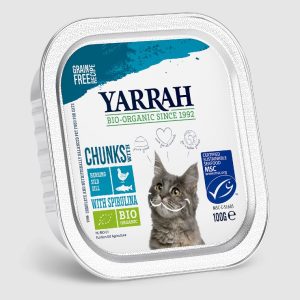 Yarrah Biologisch Kattenvoer Chunks met Vis