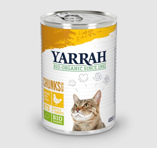 Yarrah Biologisch Kattenvoer Chunks met Kip