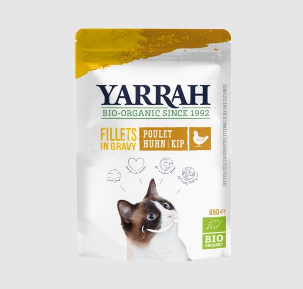 Yarrah Biologisch Kattenvoer Filets met Kip in Saus