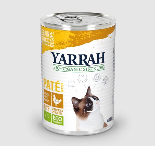 Yarrah Biologisch Kattenvoer Pate met Kip