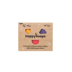 HappySoaps Giftbox met 3 Mini Shampoo Bars