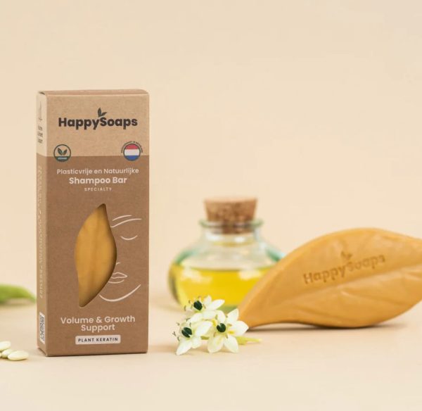 HappySoaps Shampoo Bar Volume & Growth Support - Plant Keratin