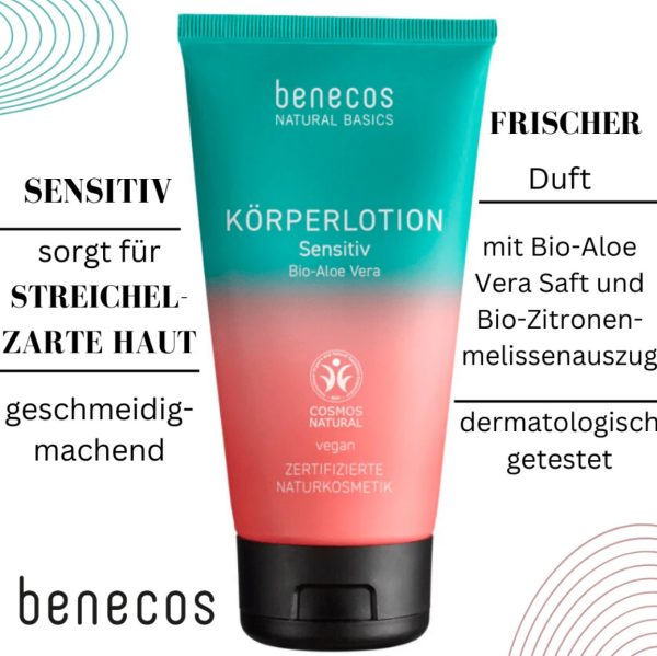 Benecos Natural Basics Bodylotion Sensitive - Afbeelding 2