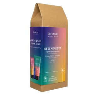 Benecos Natural Basics Cadeauset Sensitive – Biologische verzorgingsset met aloë vera en sheaboter