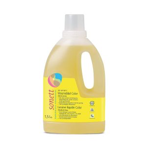 Sonett Wasmiddel Color Mint & Lemon 1,5 liter - Biologisch afbreekbaar en GMO-vrij