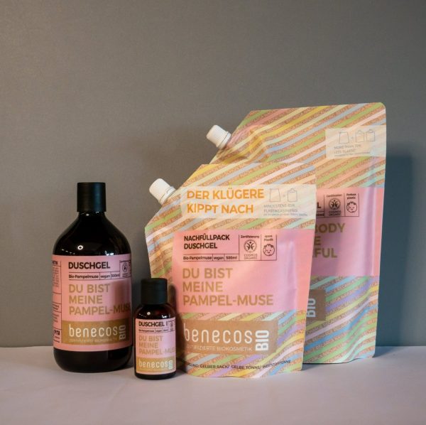 Close-up van de Benecos Bio Douchegel Grapefruit