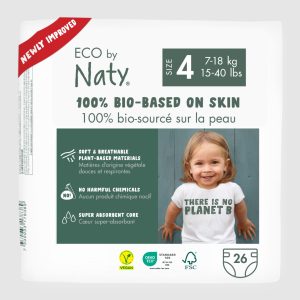 Eco by Naty ecologische luiers maat 4, voor baby's van 7 tot 18 kg