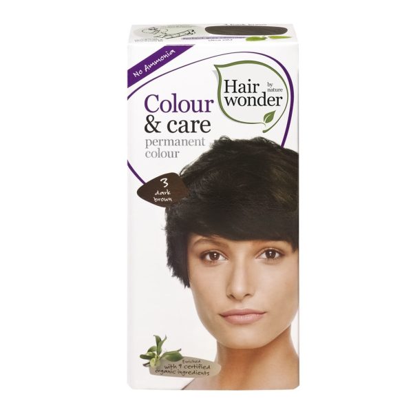 Hairwonder Colour & Care Dark Brown 3 verpakking