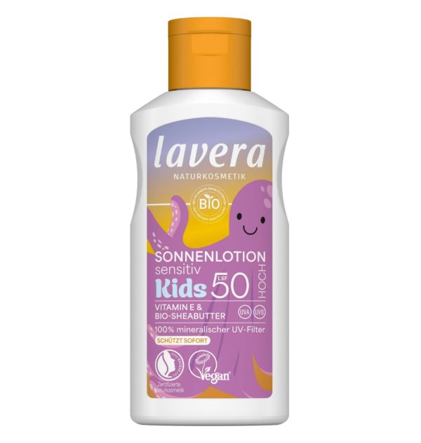 Lavera Zonnelotion Sensitive Kids SPF 50, natuurlijke bescherming voor kinderen