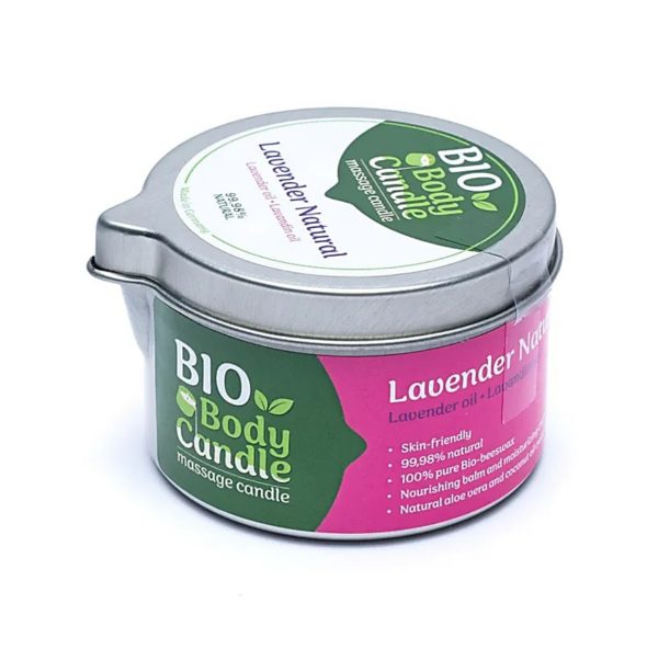 BIO Massagekaars Lavendel in metalen recyclebare verpakking
