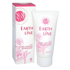 Earth Line natuurlijke deodorant met rozengeur zonder aluminium