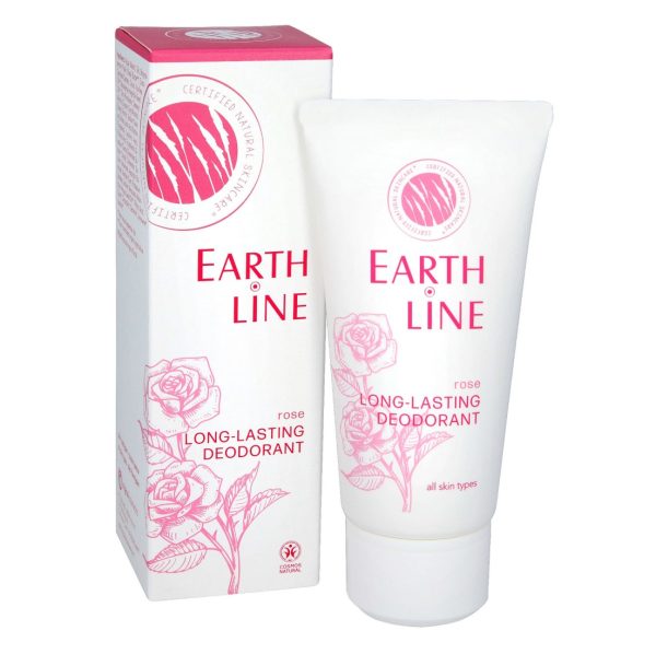 Earth Line natuurlijke deodorant met rozengeur zonder aluminium