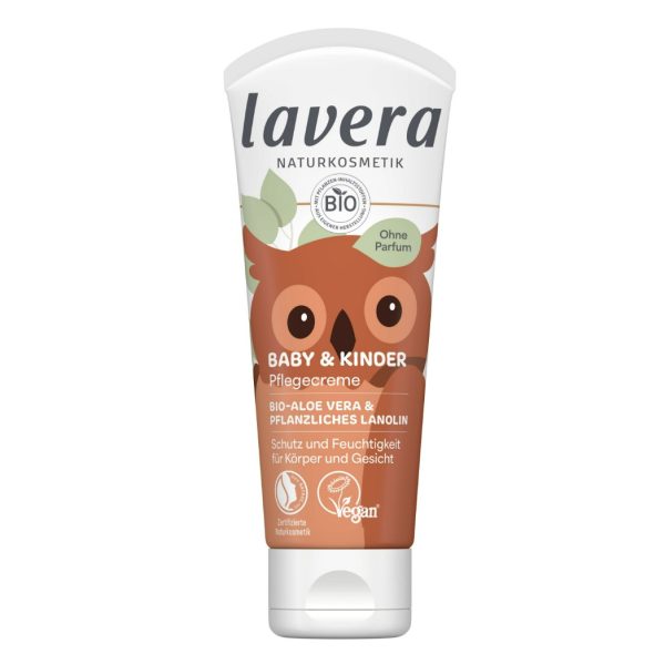 Vegan babycrème zonder parfum van Lavera – zacht voor de gevoelige huid