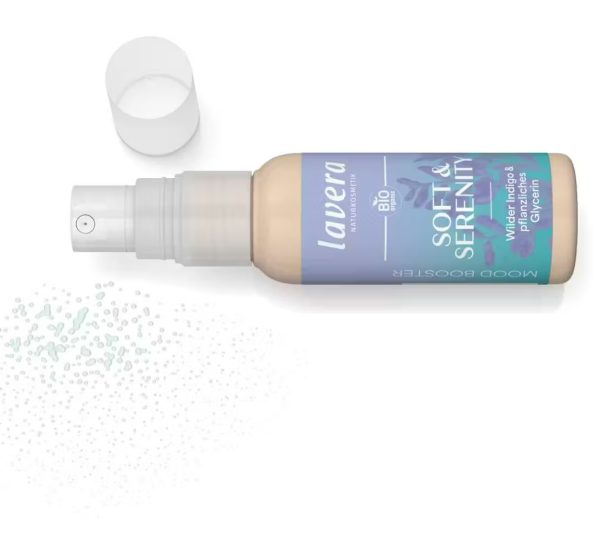 Biologische bodyspray van Lavera met wilde indigo