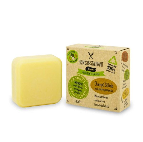 Skin’s Restaurant Solid Anti-Frizz Shampoo bar – plasticvrije natuurlijke haarverzorging voor elk haartype