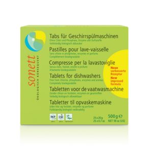 Natuurlijke afwasmiddel tabletten voor een schone vaat