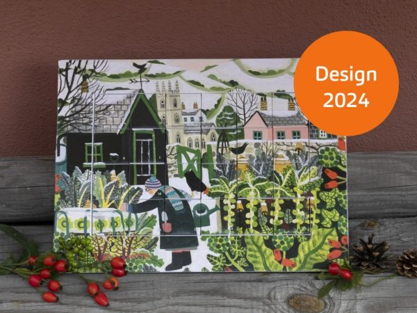 Winterse illustratie adventskalender 2025 van Vanessa Bowman