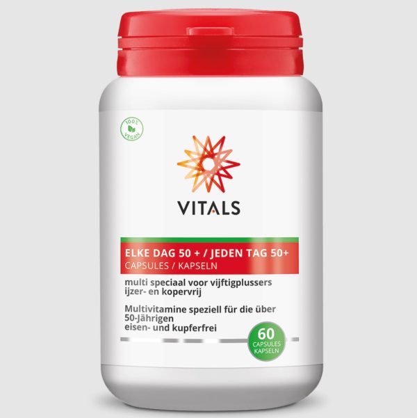 Vitals Elke Dag 50+ plantaardige multivitamine capsules