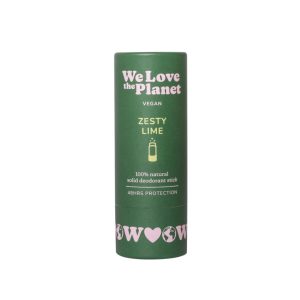 We Love The Planet Zesty Lime deodorant-stick in papieren koker