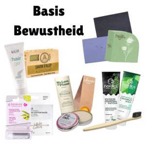 Startpakket met natuurlijke vegan producten in milieuvriendelijke verpakking