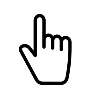 Icon van een vinger die een keuze maakt, symbool voor zelf kerstpakketten kiezen en samenstellen met duurzame en natuurlijke producten.