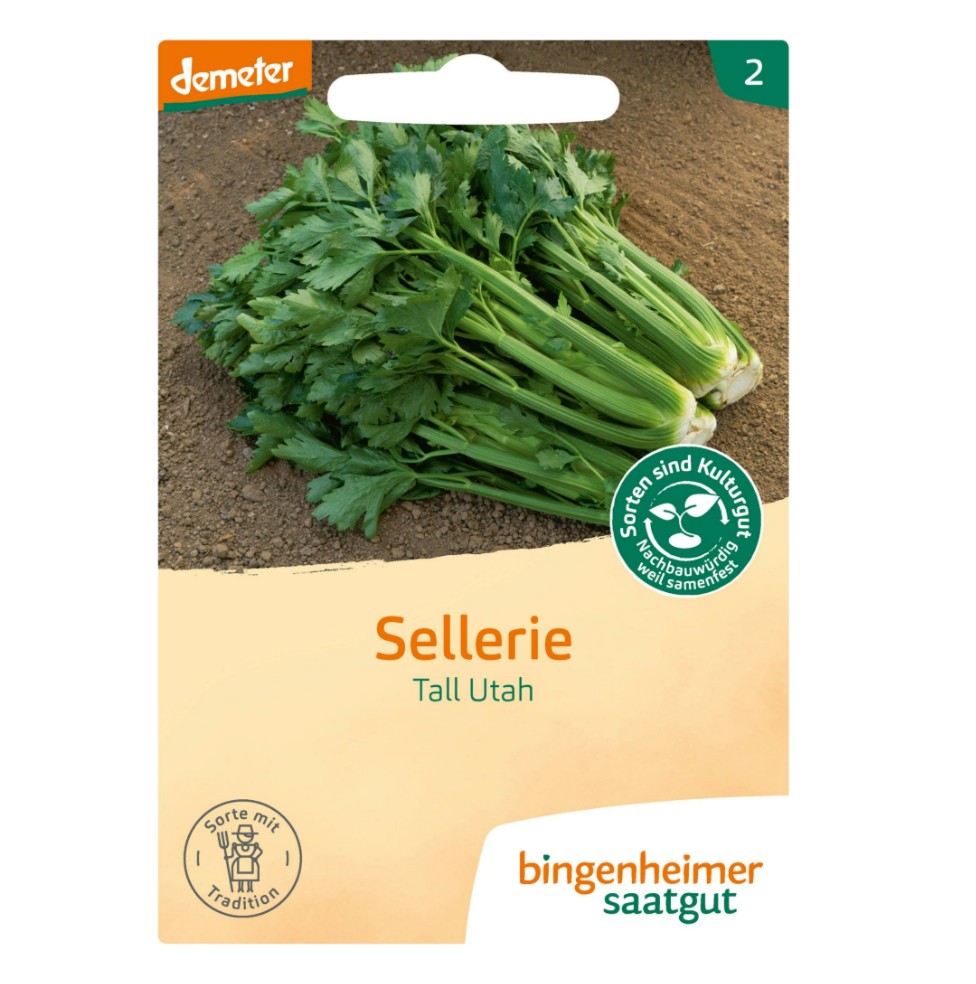 Bingenheimer biologische bleekselderij Tall Utah met groene stelen