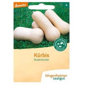 Bingenheimer flespompoen butternut Nutterbutter zaden Cucurbita moschata