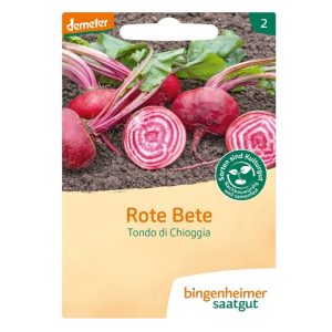 Bingenheimer Saatgut rode biet Tondo di Chioggia biologische groentezaden 3,5 g